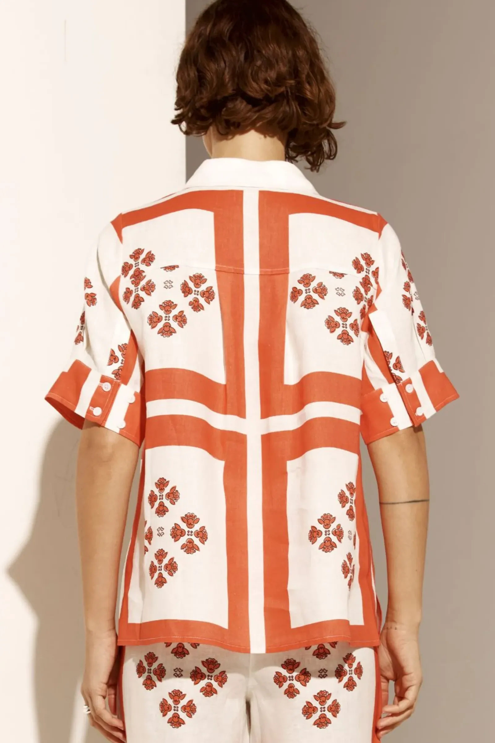 Zoe Kratzmann Pixel Top - Tamarillo Scarf Outlet