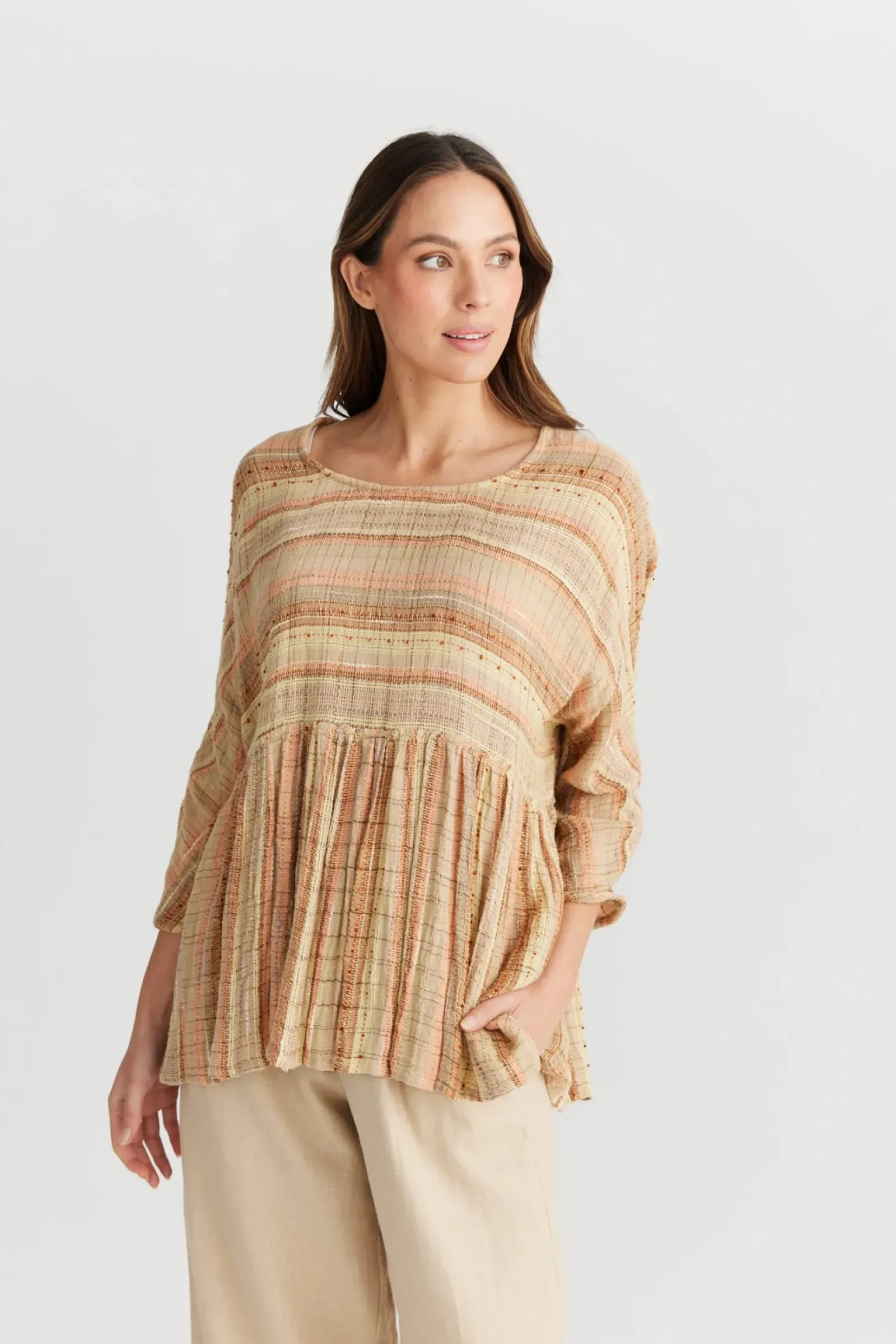 The Shanty Nikita Top - Miguel Stripe Discount