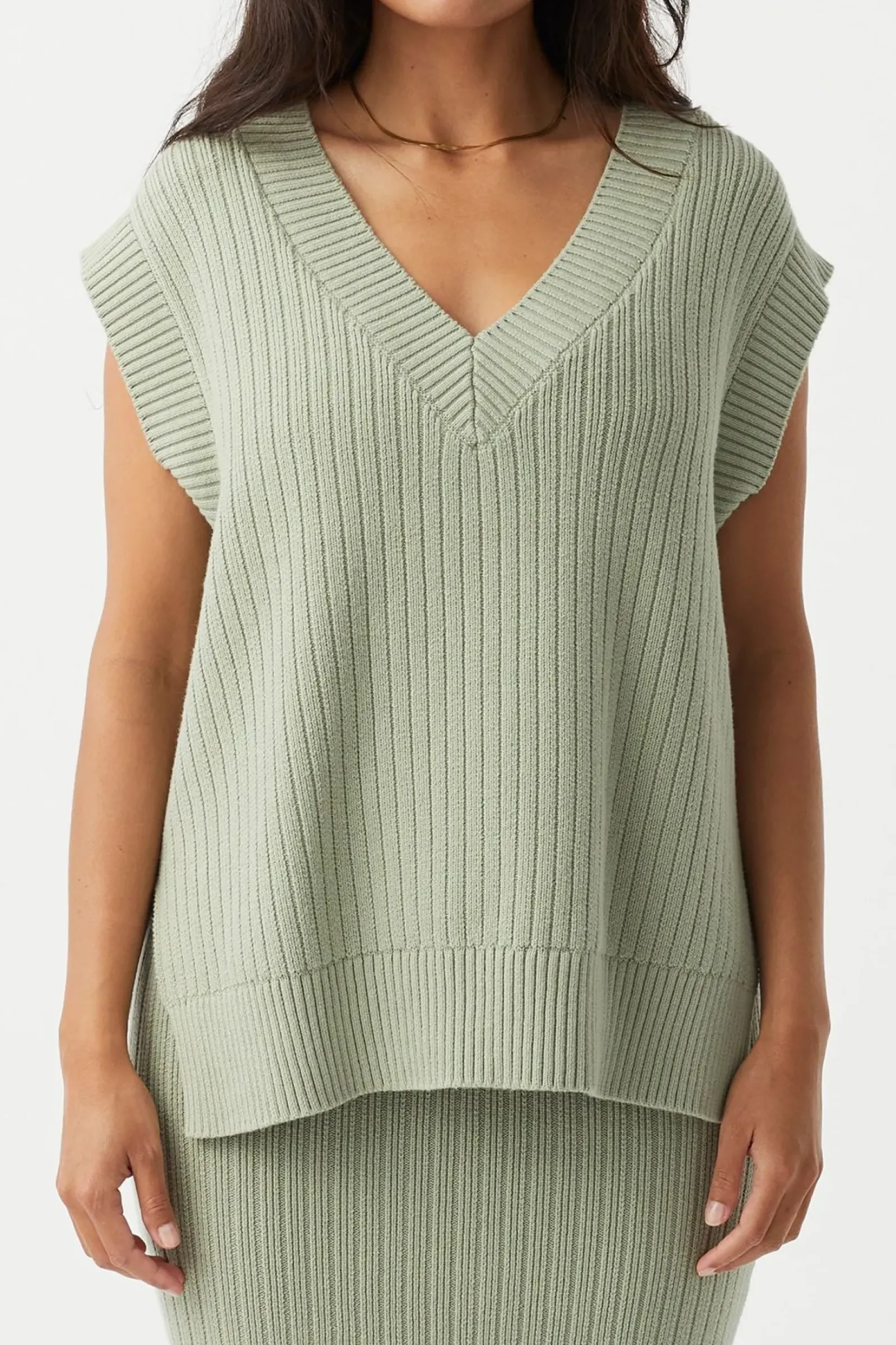 ARCAA Vera Knit Vest - Sage Sale