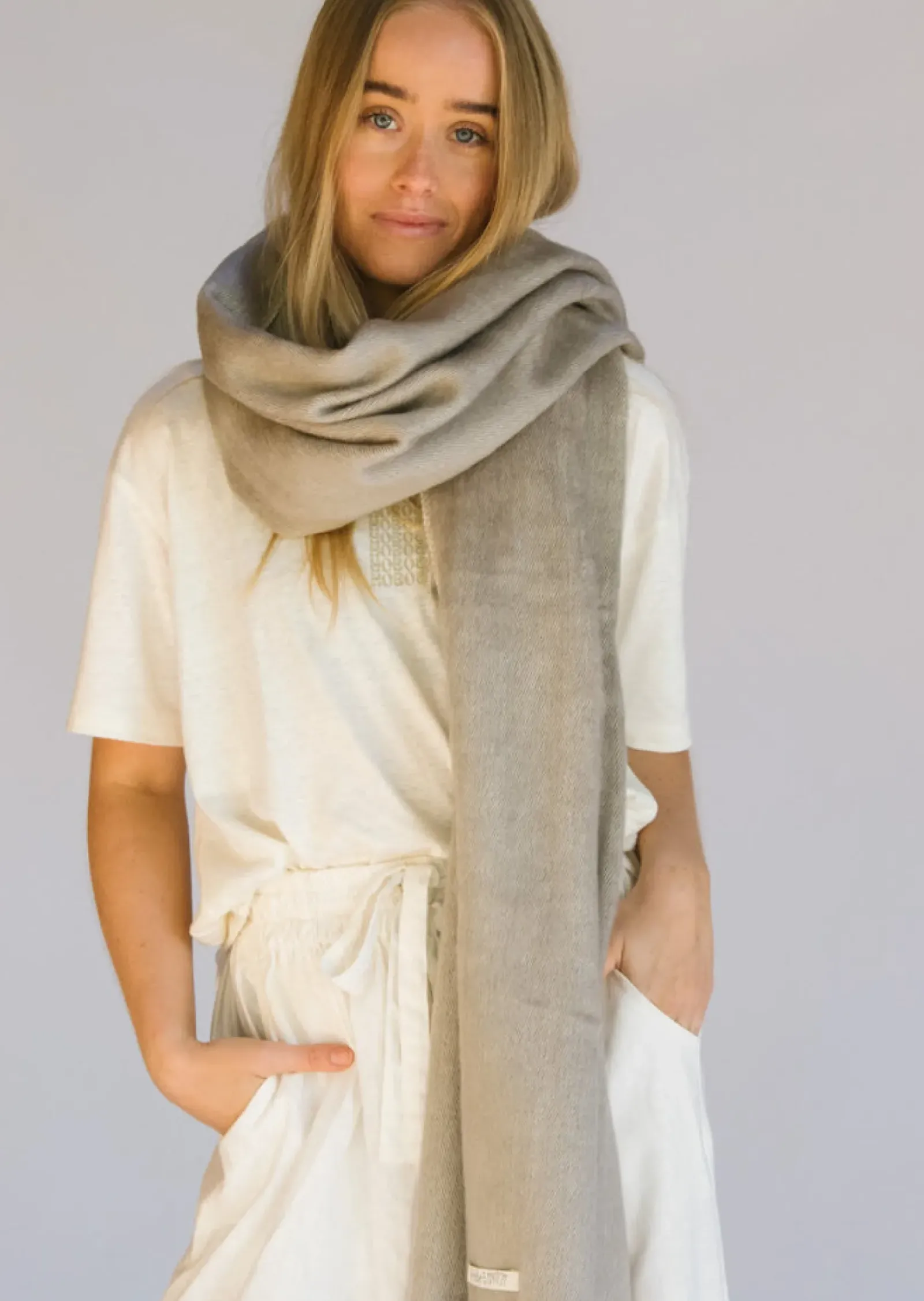 Hobo & Hatch Hobo & Hatch Scarf- Pebble New