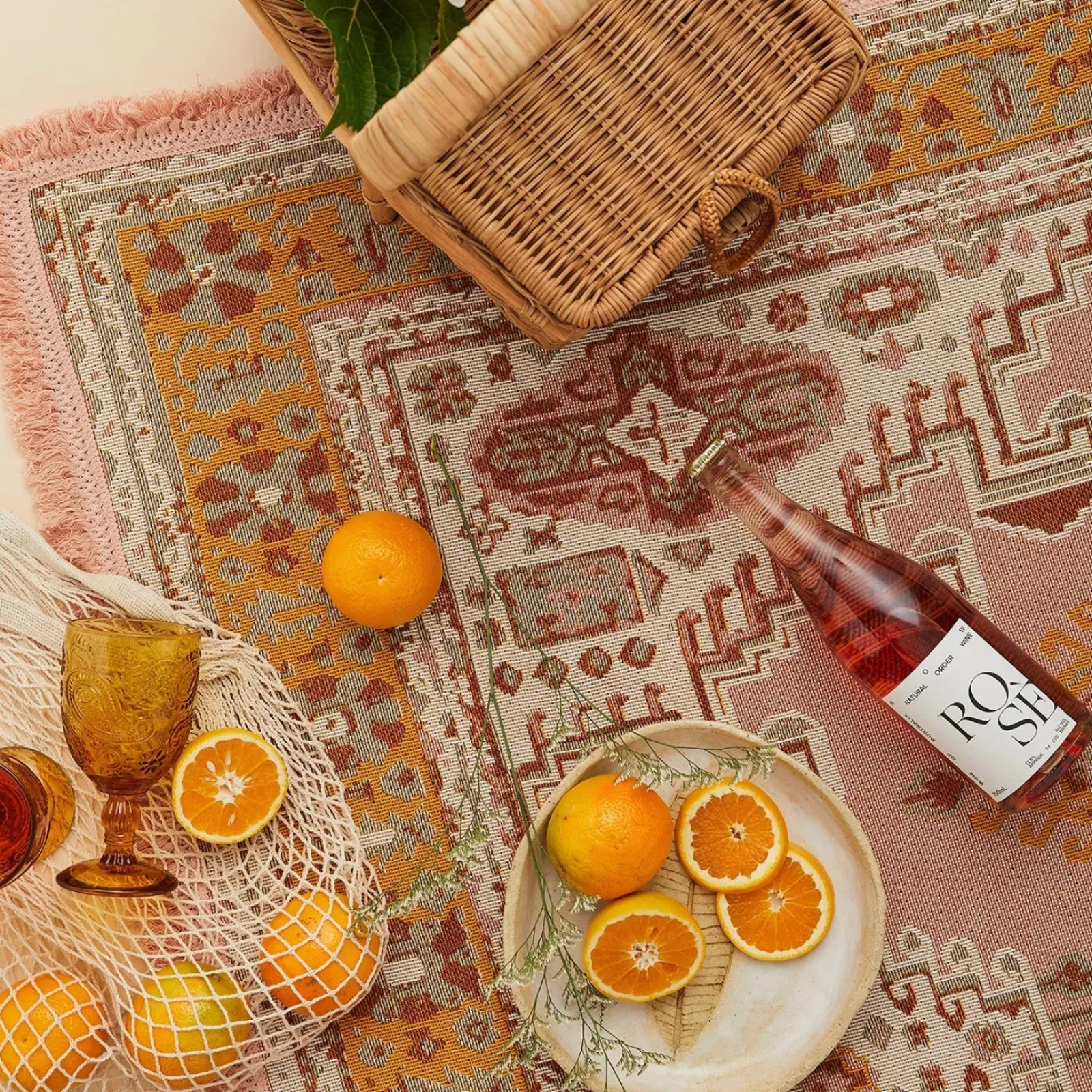 Wandering Folk Desert Throw - Pink Sands Discount