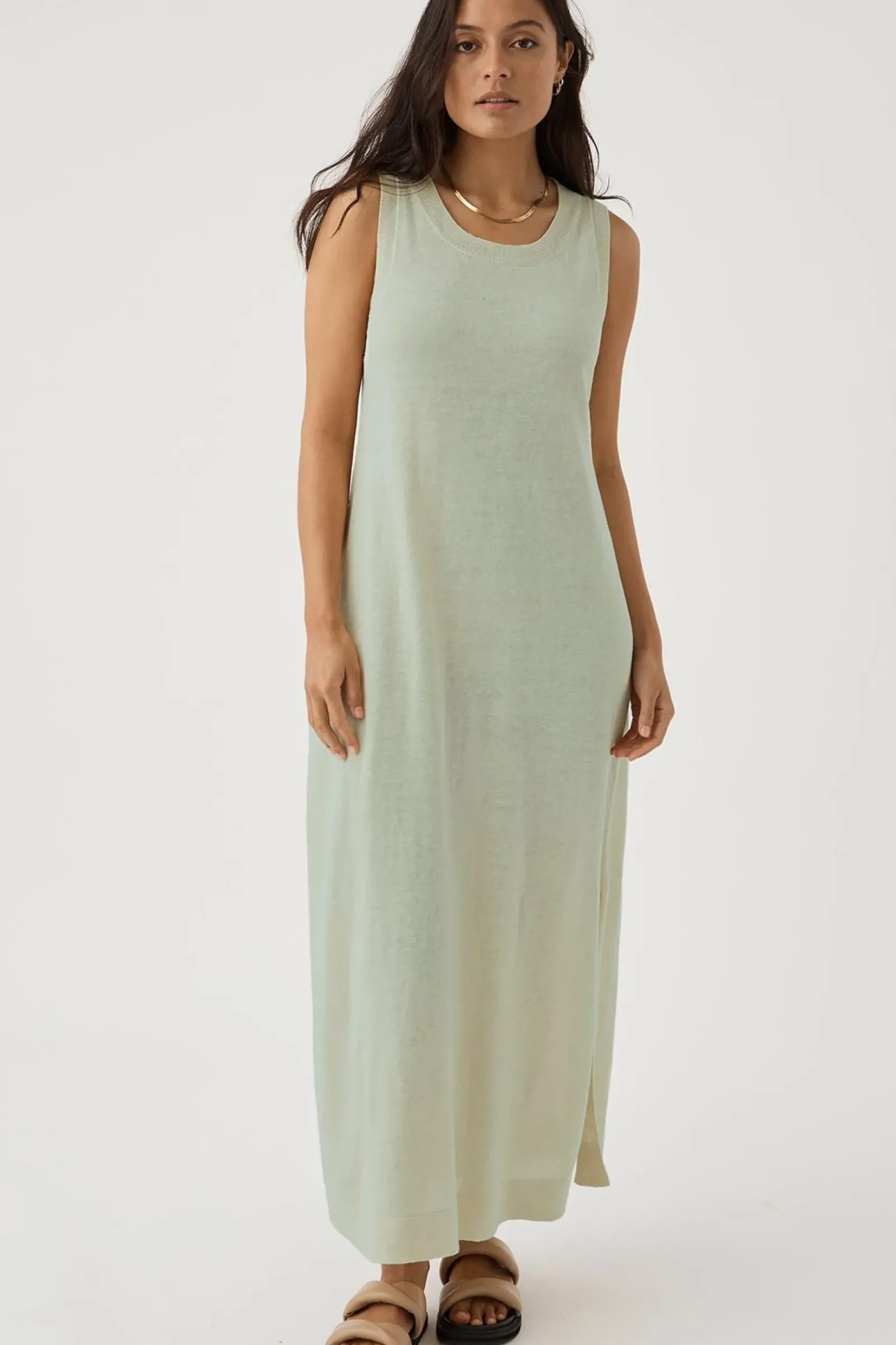 ARCAA Brie Long Dress - Aloe Hot
