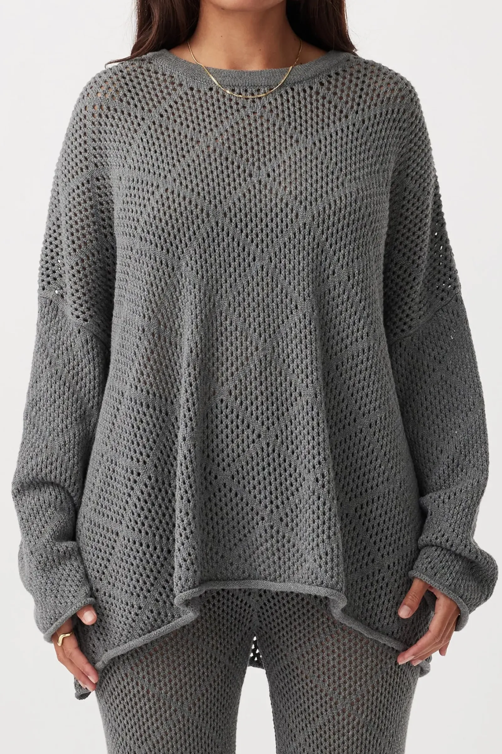 ARCAA Ezra Sweater- Dark Grey Marle Clearance