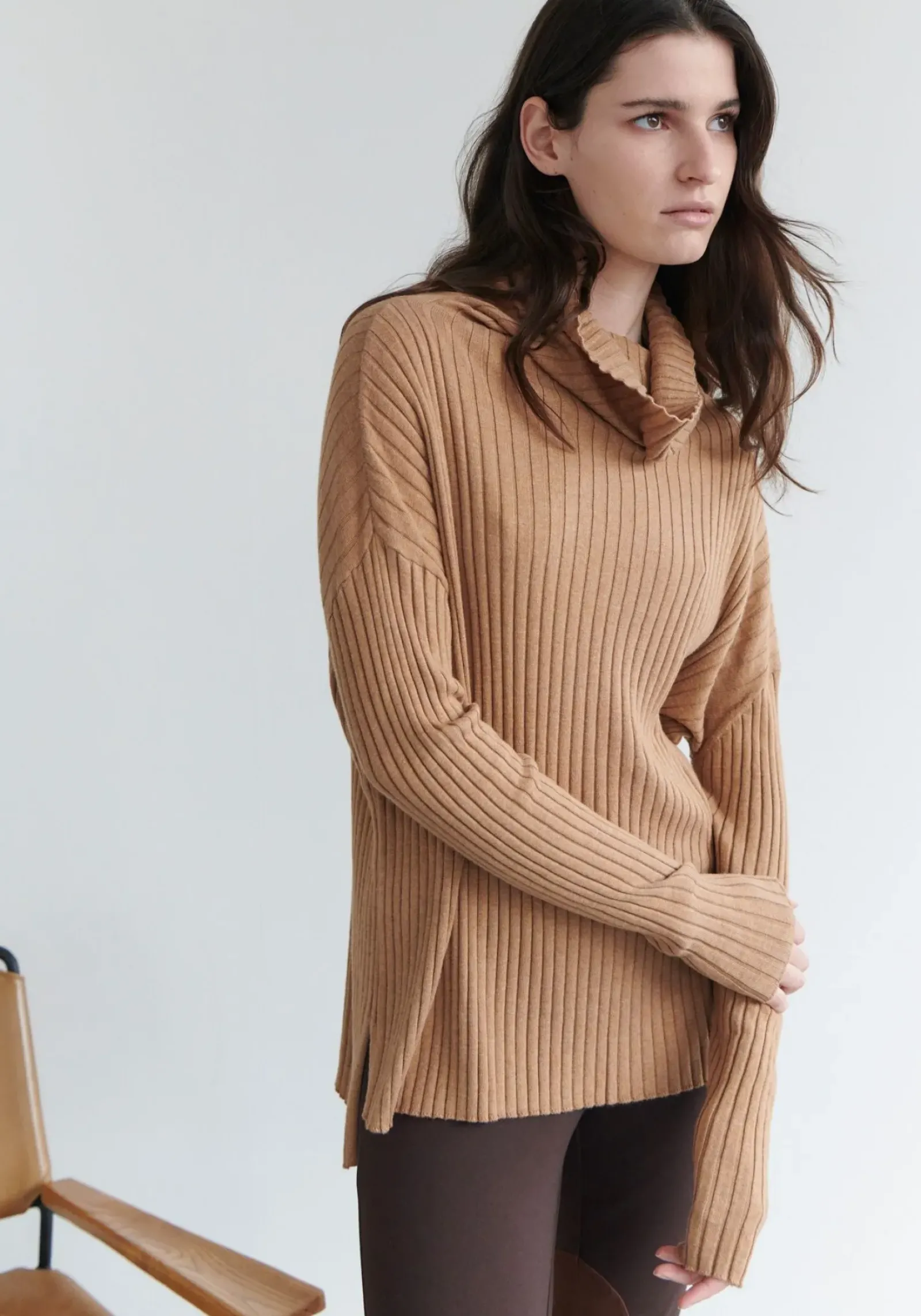 Pol Cirelle Ribbed Rollneck- Fox Fashion