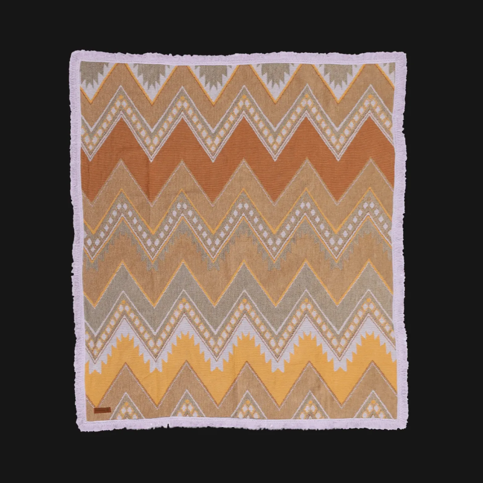 Wandering Folk Woven Throw - Jagger Iris Hot