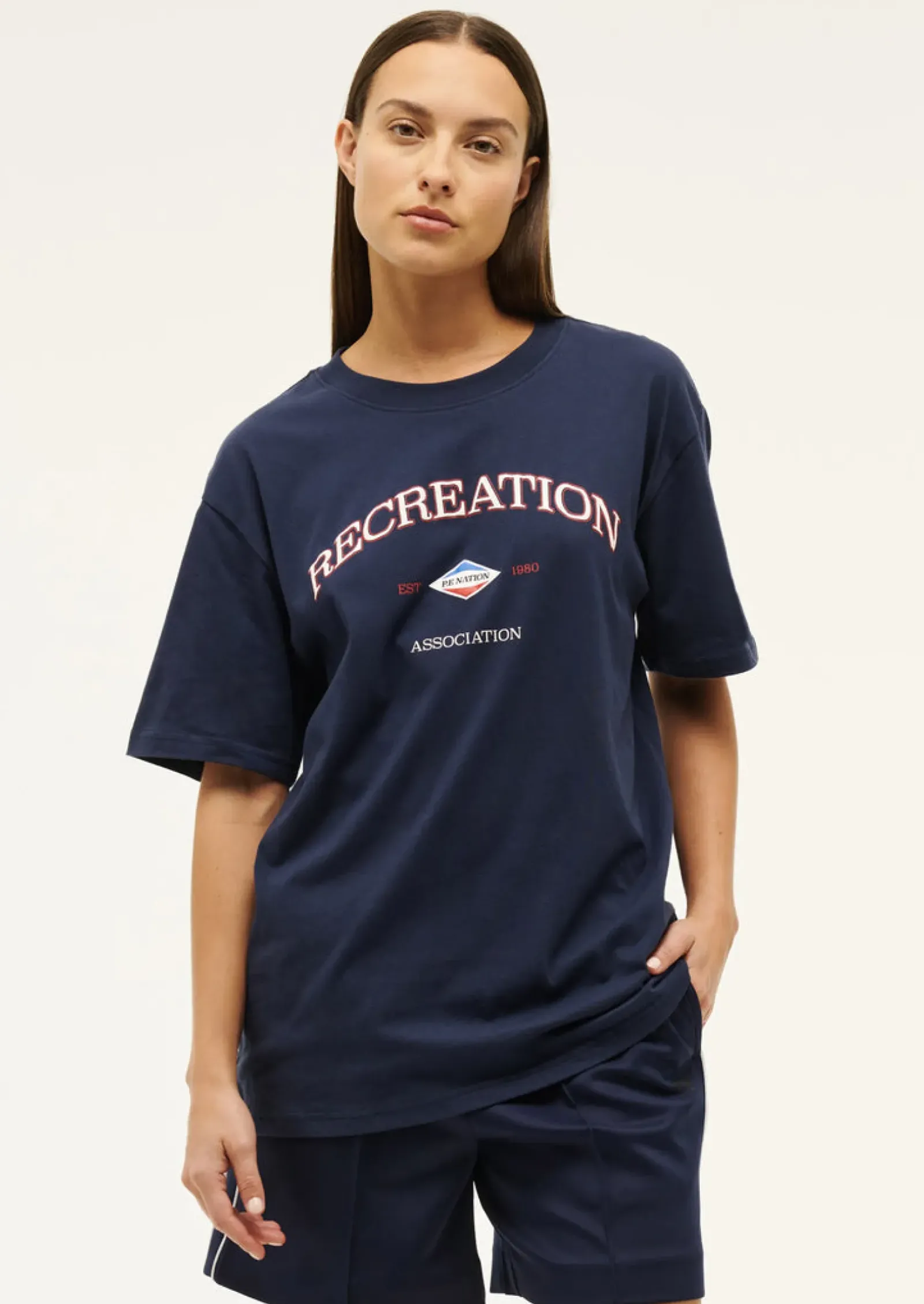 P.E Nation Recreation Tee - Dark Navy Blue Hot