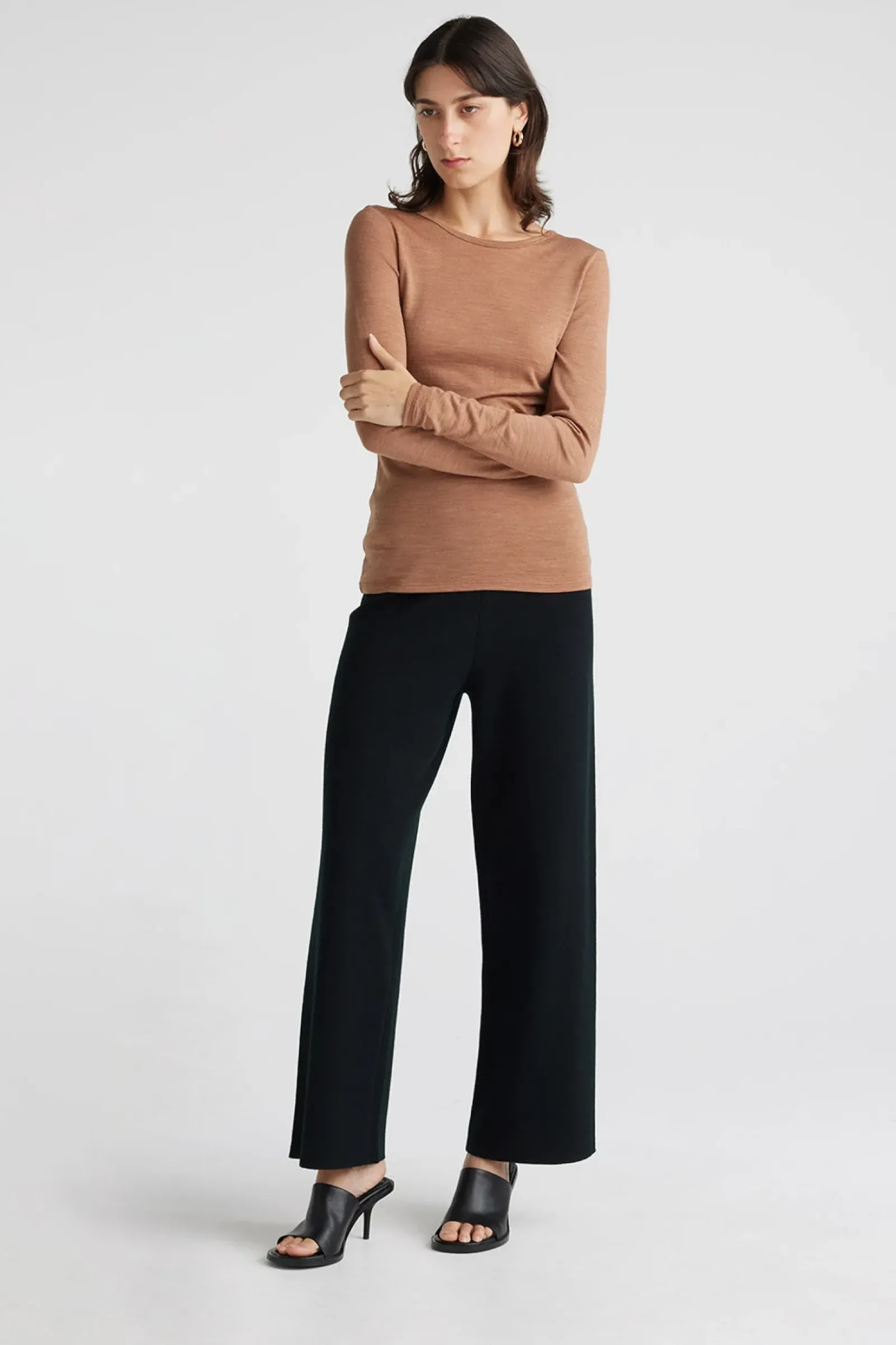 Toorallie Crew Merino Tee - Sand Dune Sale