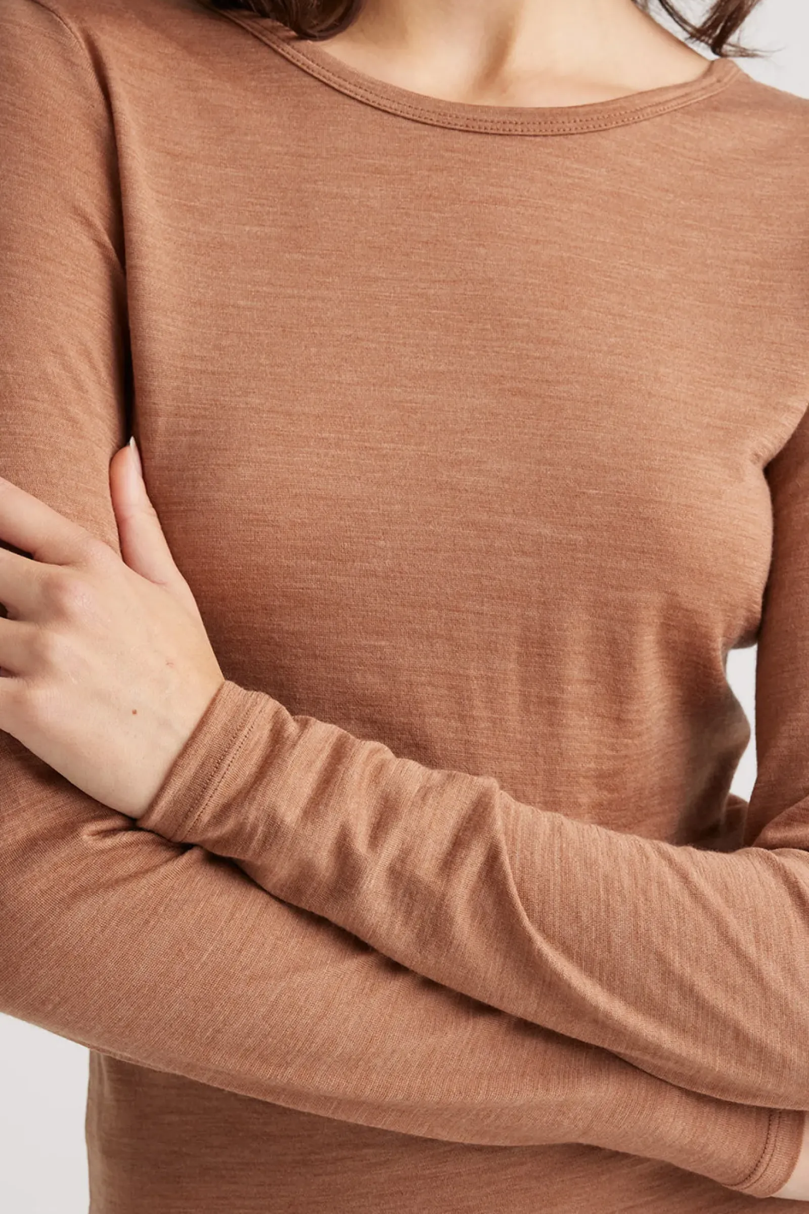 Toorallie Crew Merino Tee - Sand Dune Sale