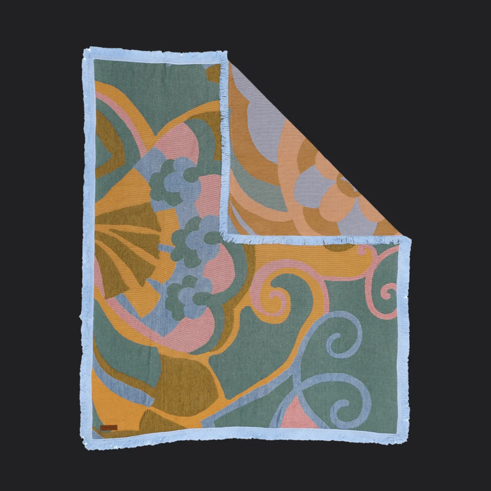 Wandering Folk Woven Throw - Kaleid Sugar Best