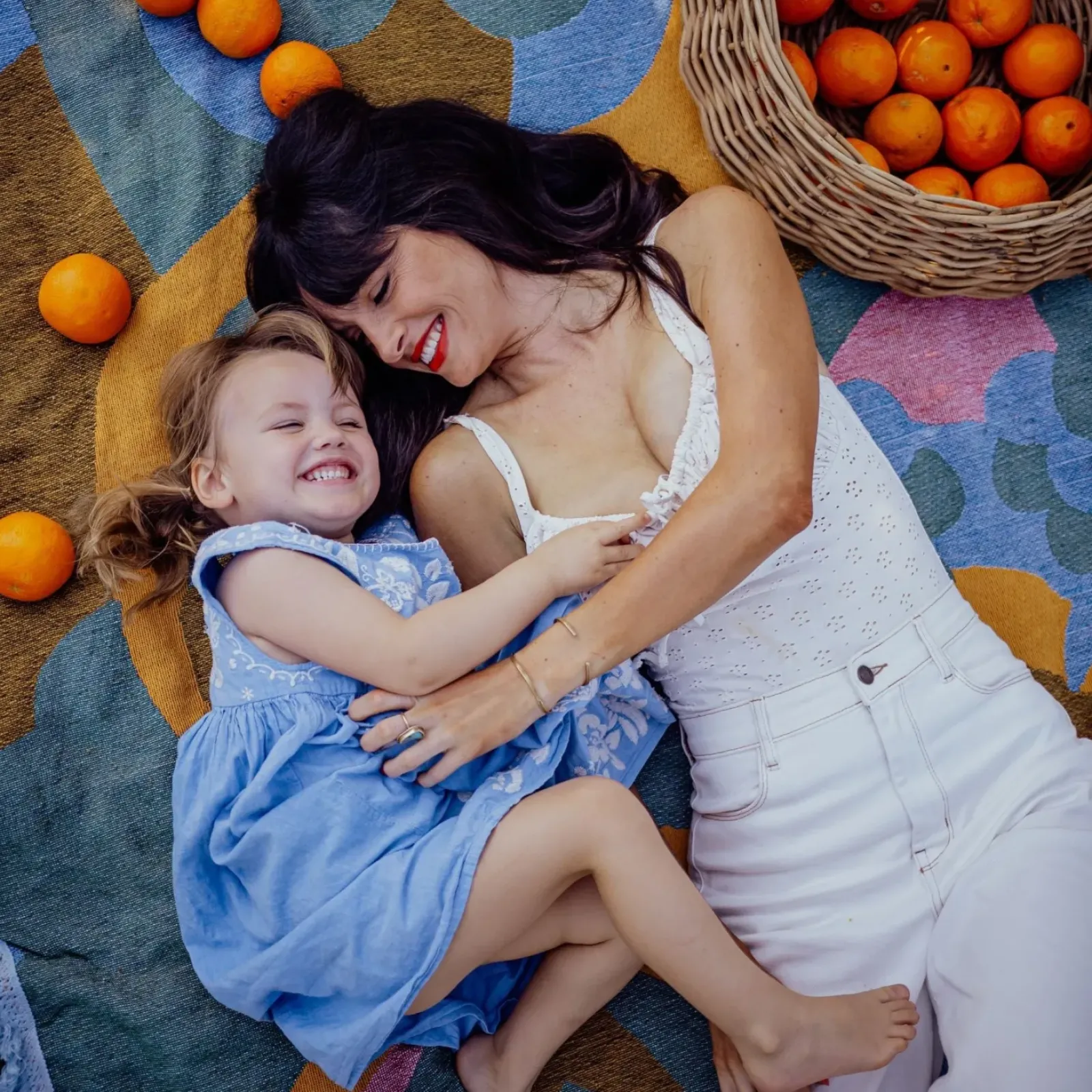 Wandering Folk Woven Throw - Kaleid Sugar Best