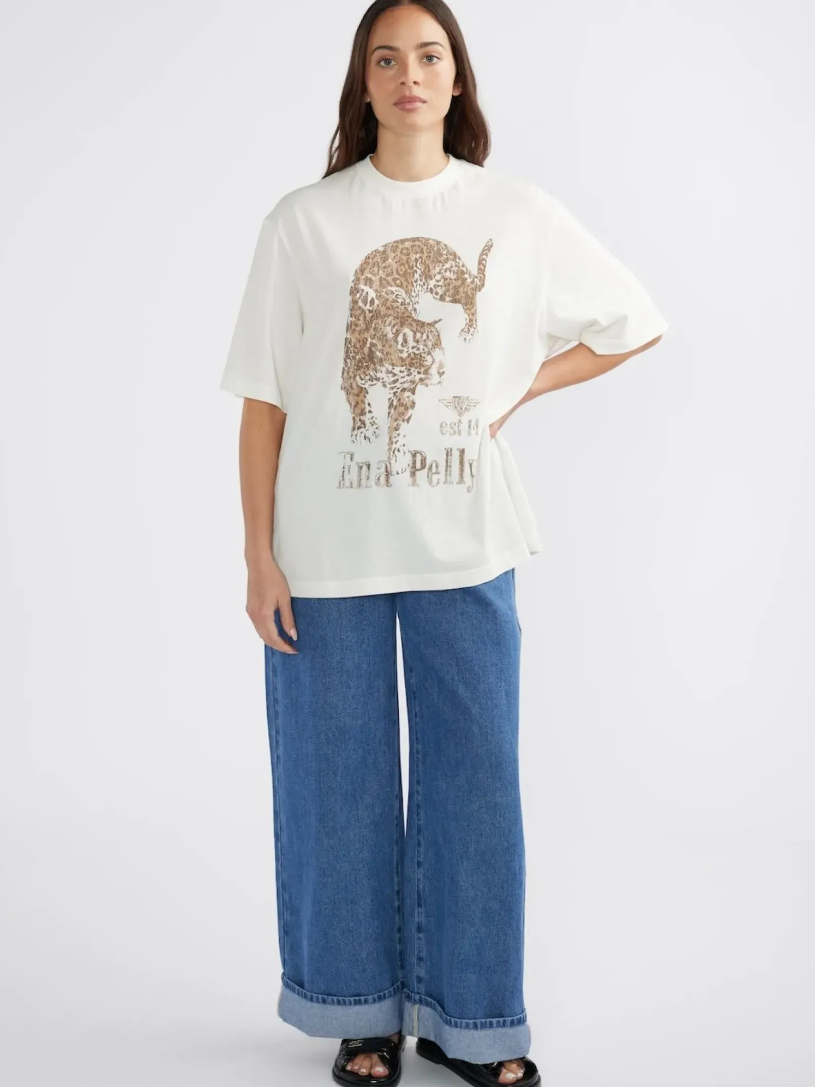 Ena Pelly Jaguar Tee - Vintage White New