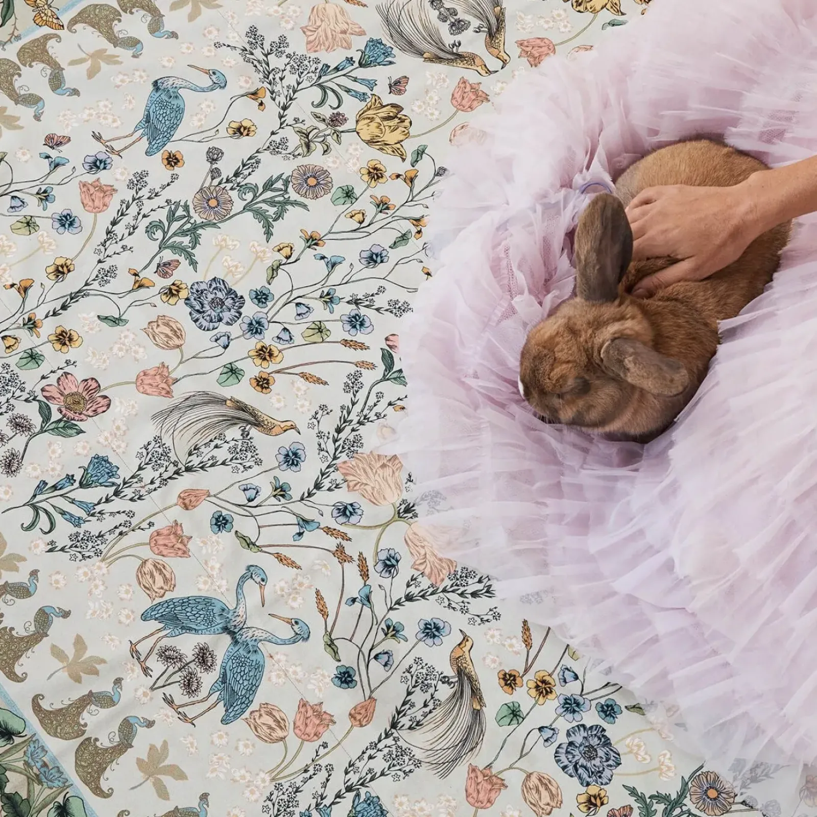 Wandering Folk Picnic Rug - Wonderland Sage Online