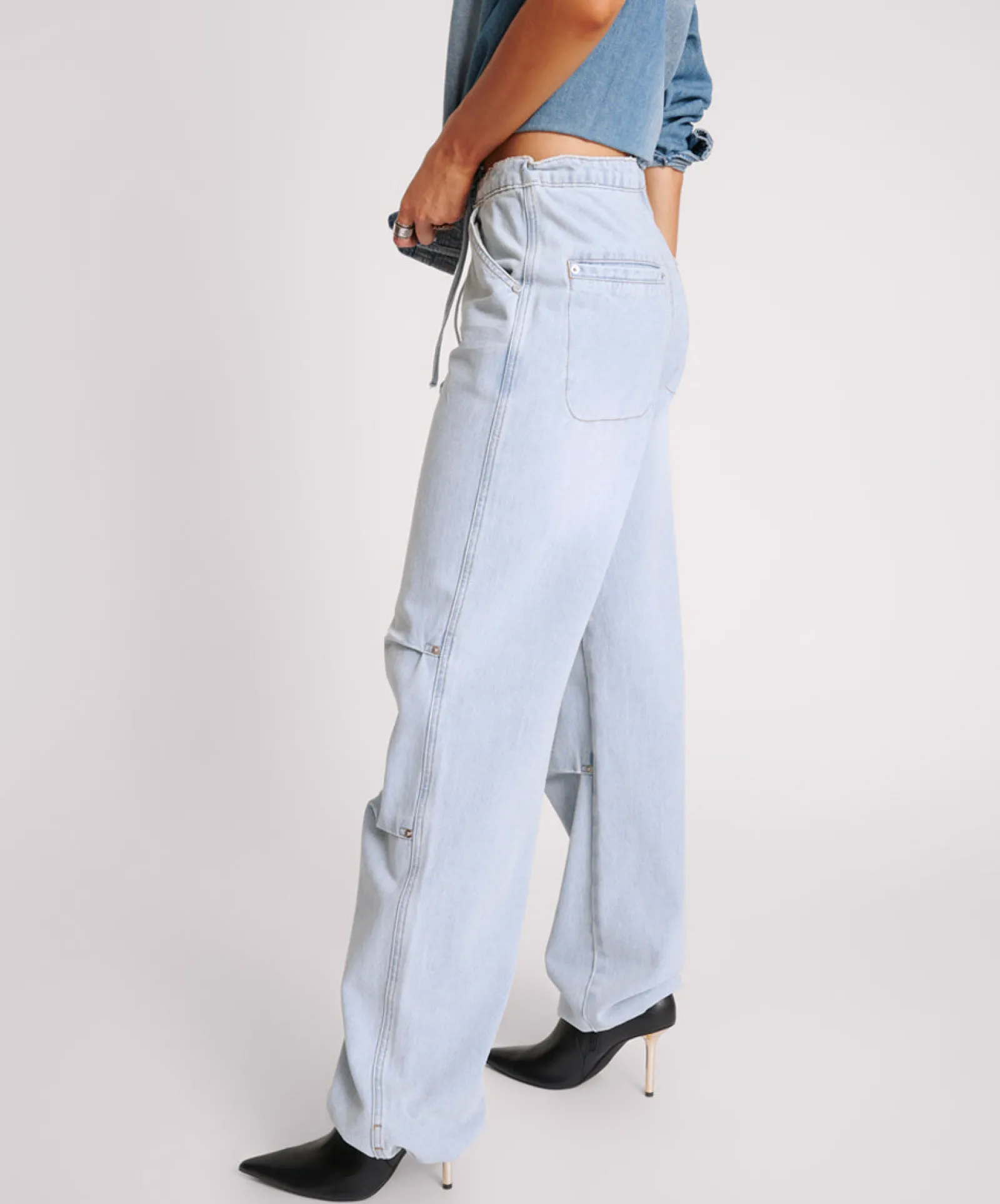 One Teaspoon Blue Latte Marley Relaxed Denim Jeans Fashion