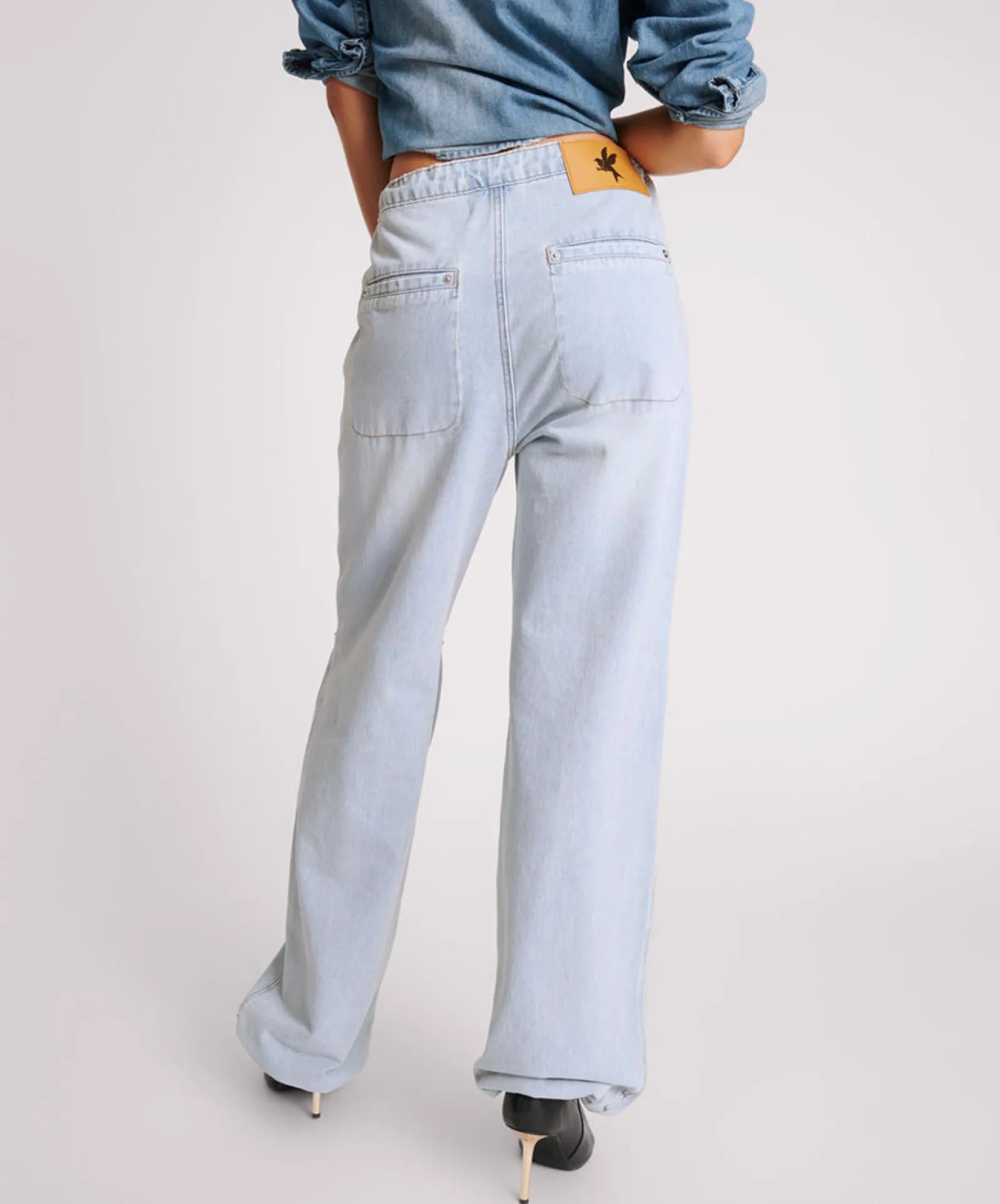 One Teaspoon Blue Latte Marley Relaxed Denim Jeans Fashion