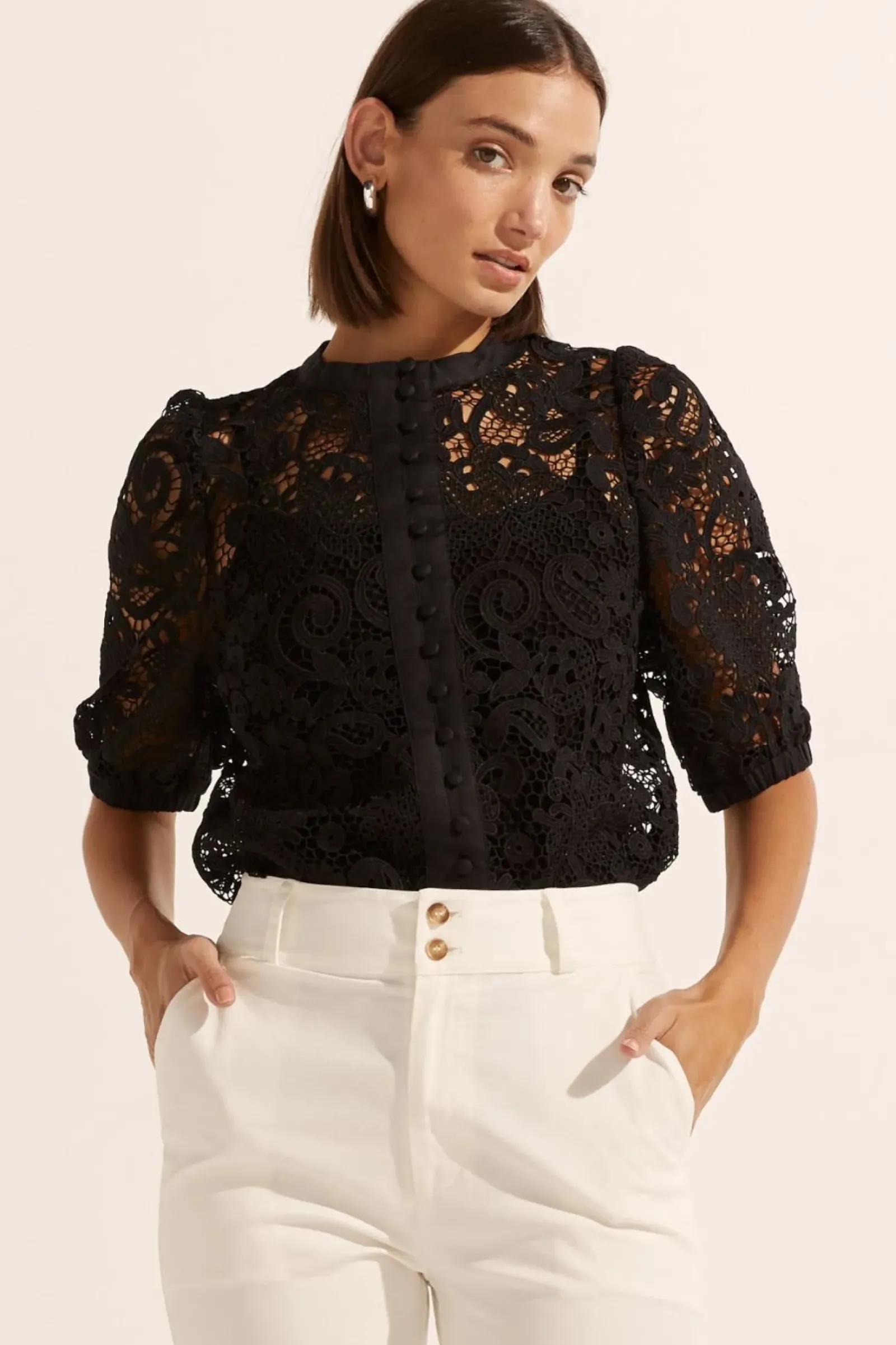 Zoe Kratzmann Parade Lace Top - Black Best