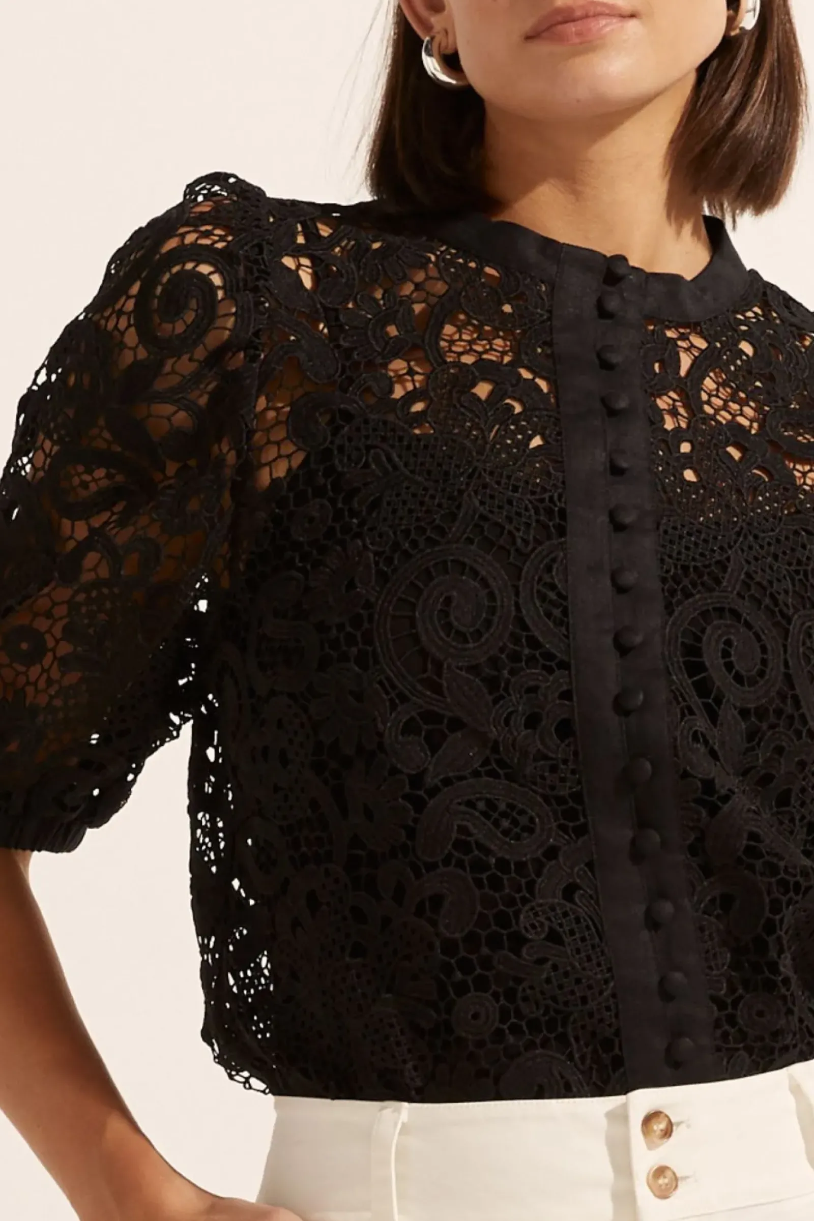 Zoe Kratzmann Parade Lace Top - Black Best