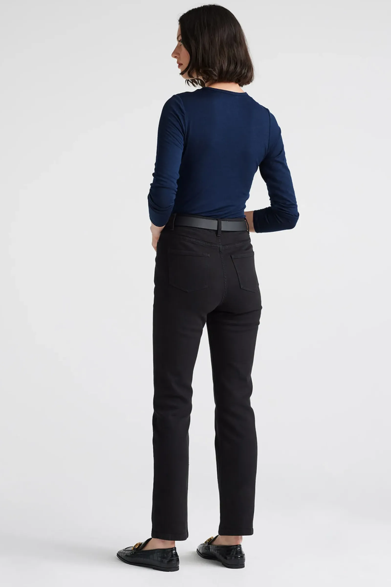 Toorallie Crew Merino Tee - Navy Discount