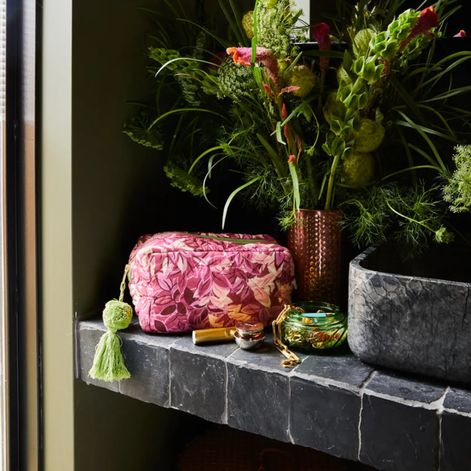 Sage & Clare Sage & Clare Alka Beauty Bag - Plumberry Sale