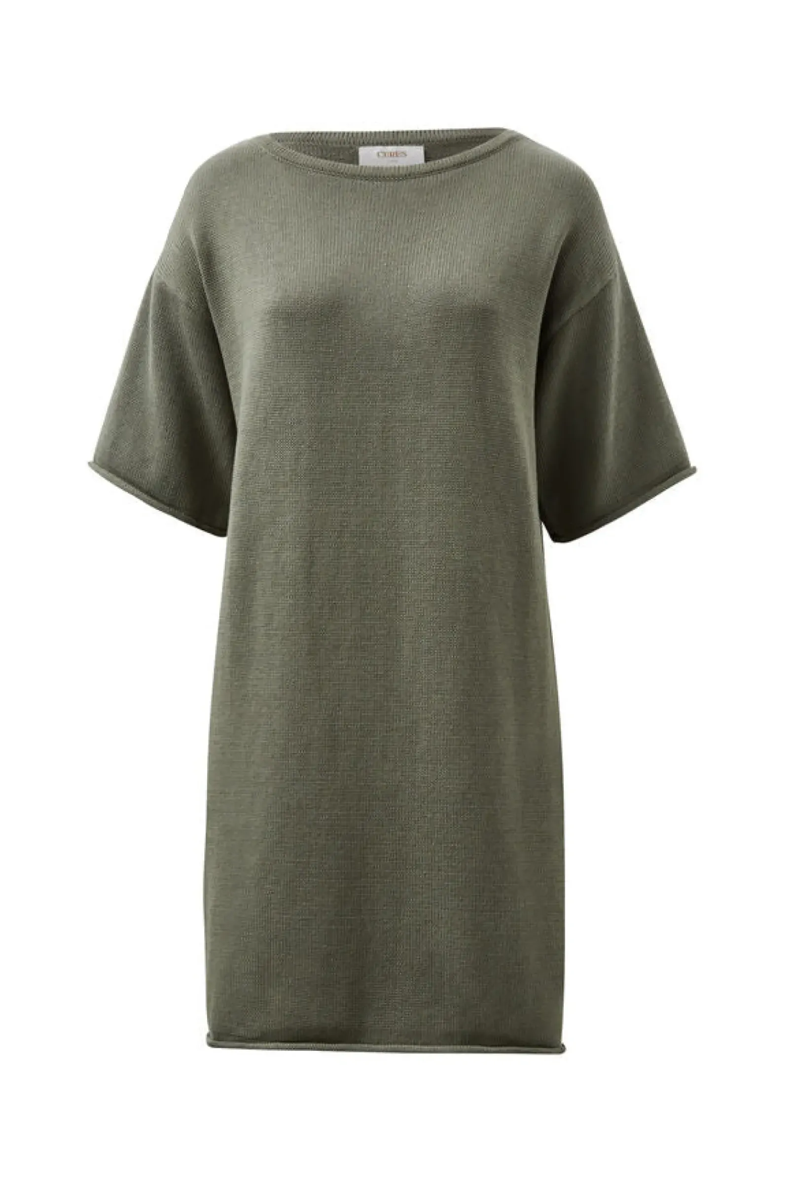 Ceres Life Boxy Knit Dress - Moss Green Discount