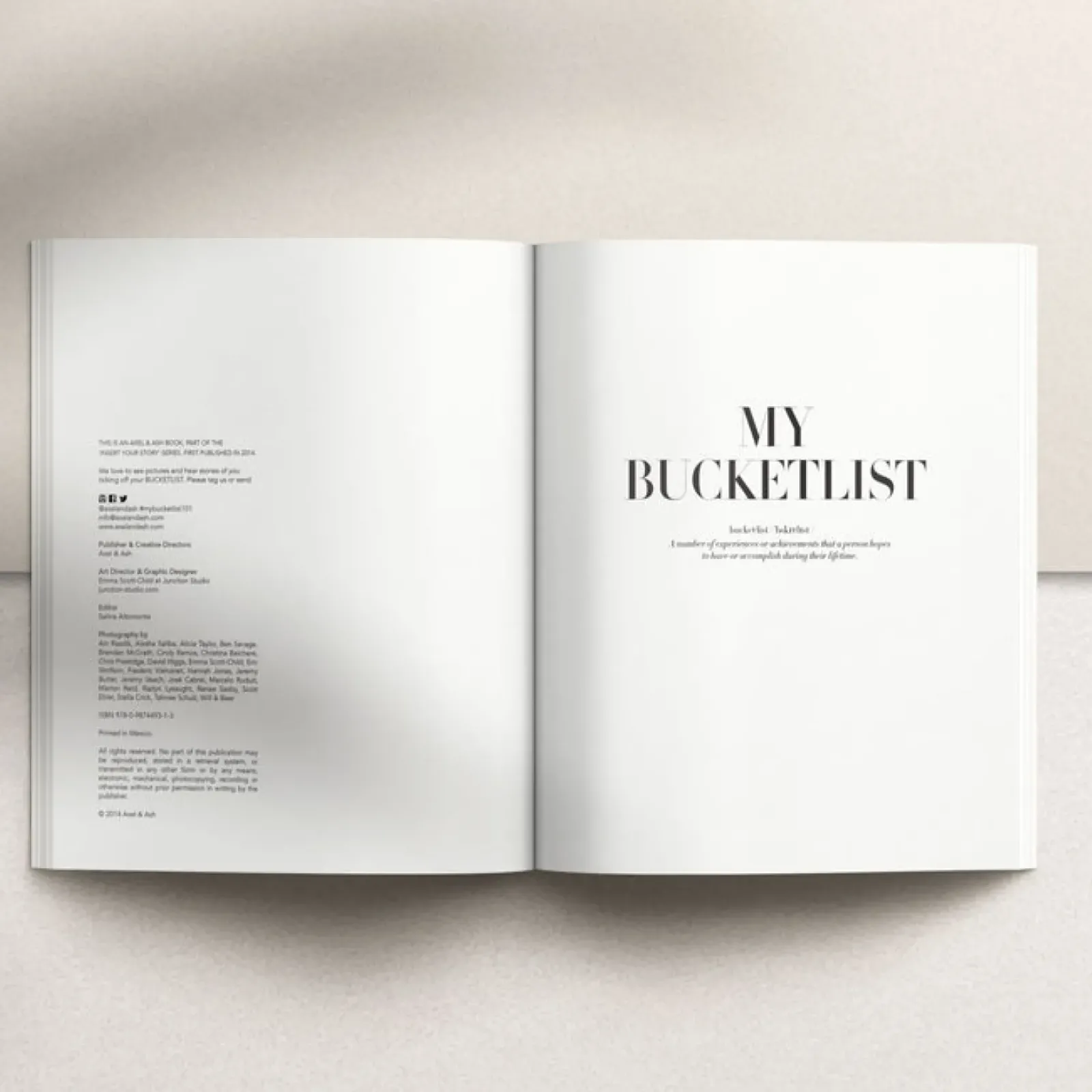 Axel and Ash Axel & Ash - My Bucket List Oat New