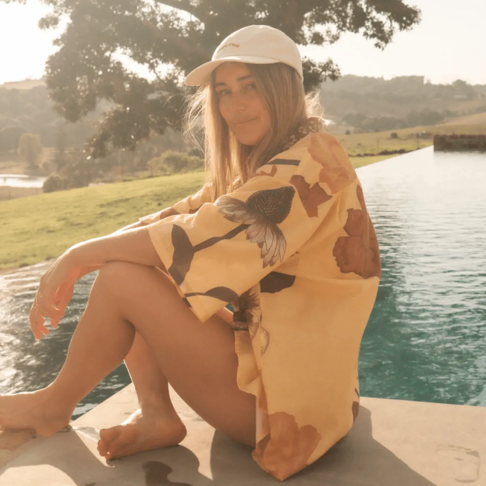 Wandering Folk Glades Over Swim Shirt - Chamomile Sale