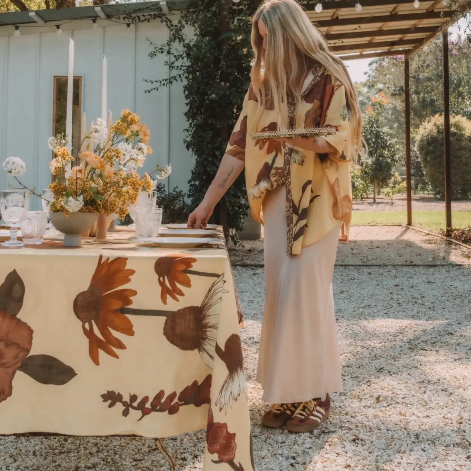 Wandering Folk Glades Over Swim Shirt - Chamomile Sale