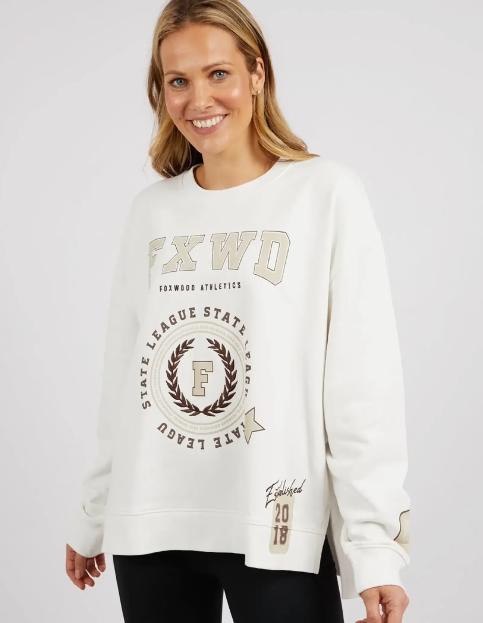 Foxwood Get There Crew - Vintage White Clearance