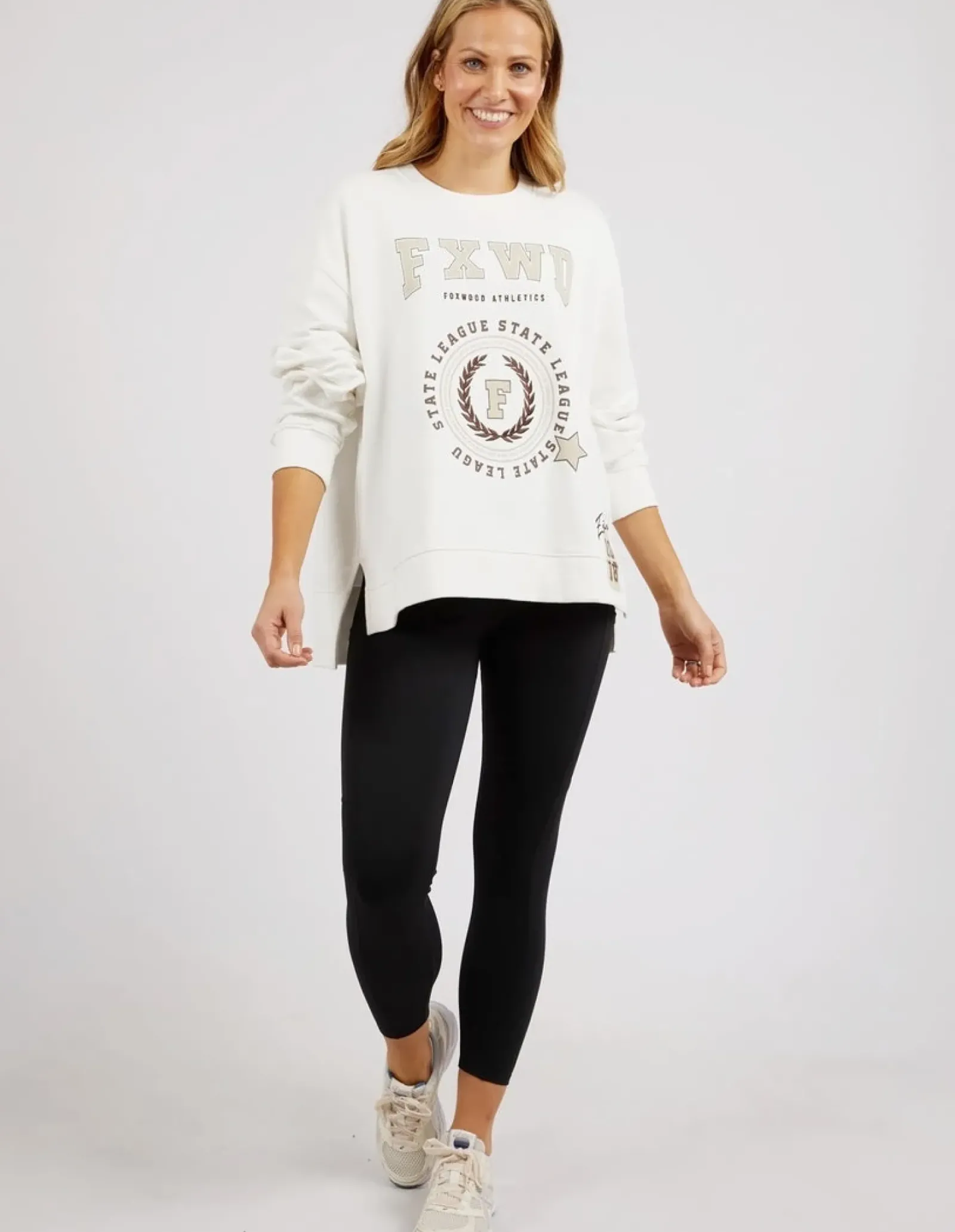 Foxwood Get There Crew - Vintage White Clearance