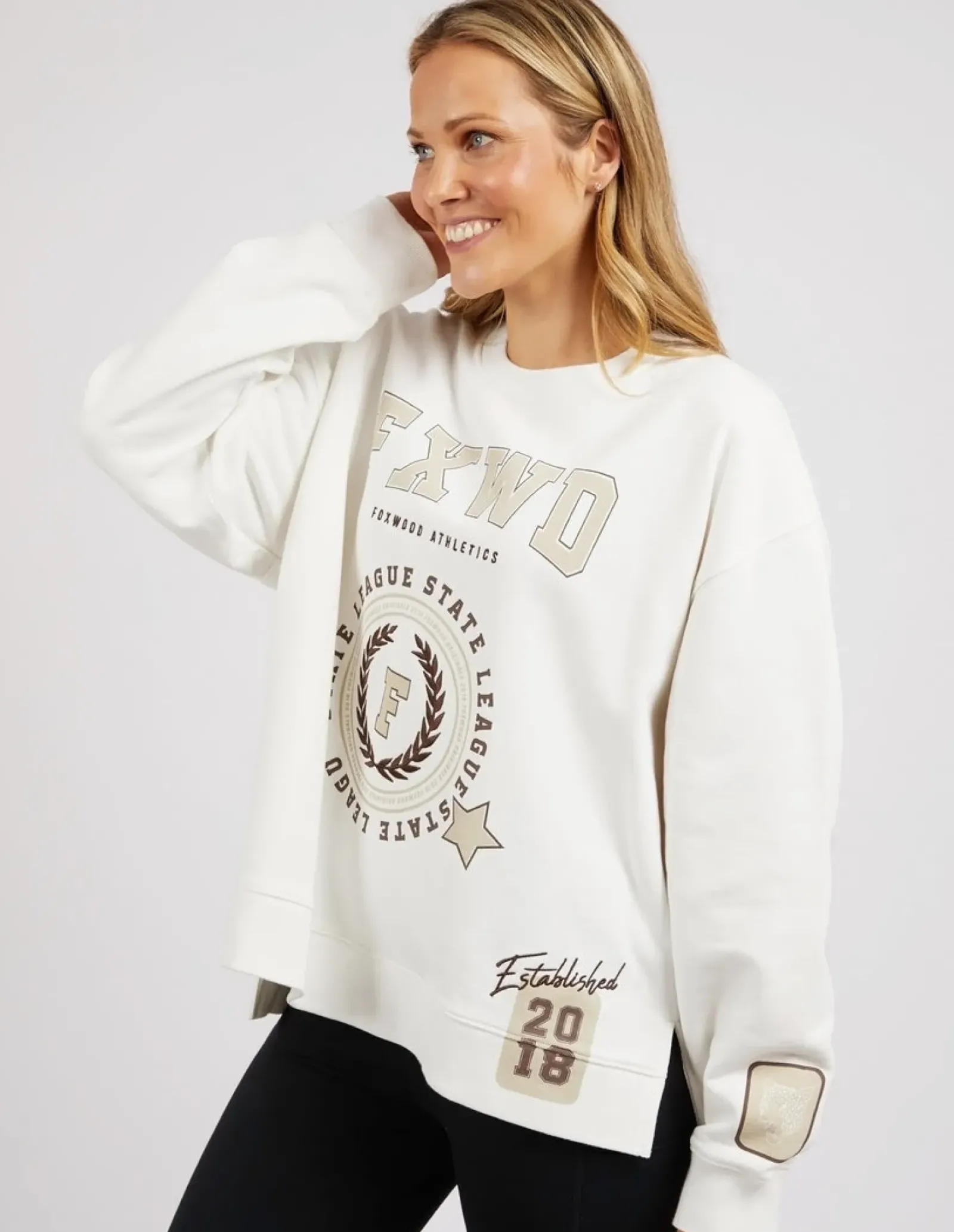Foxwood Get There Crew - Vintage White Clearance