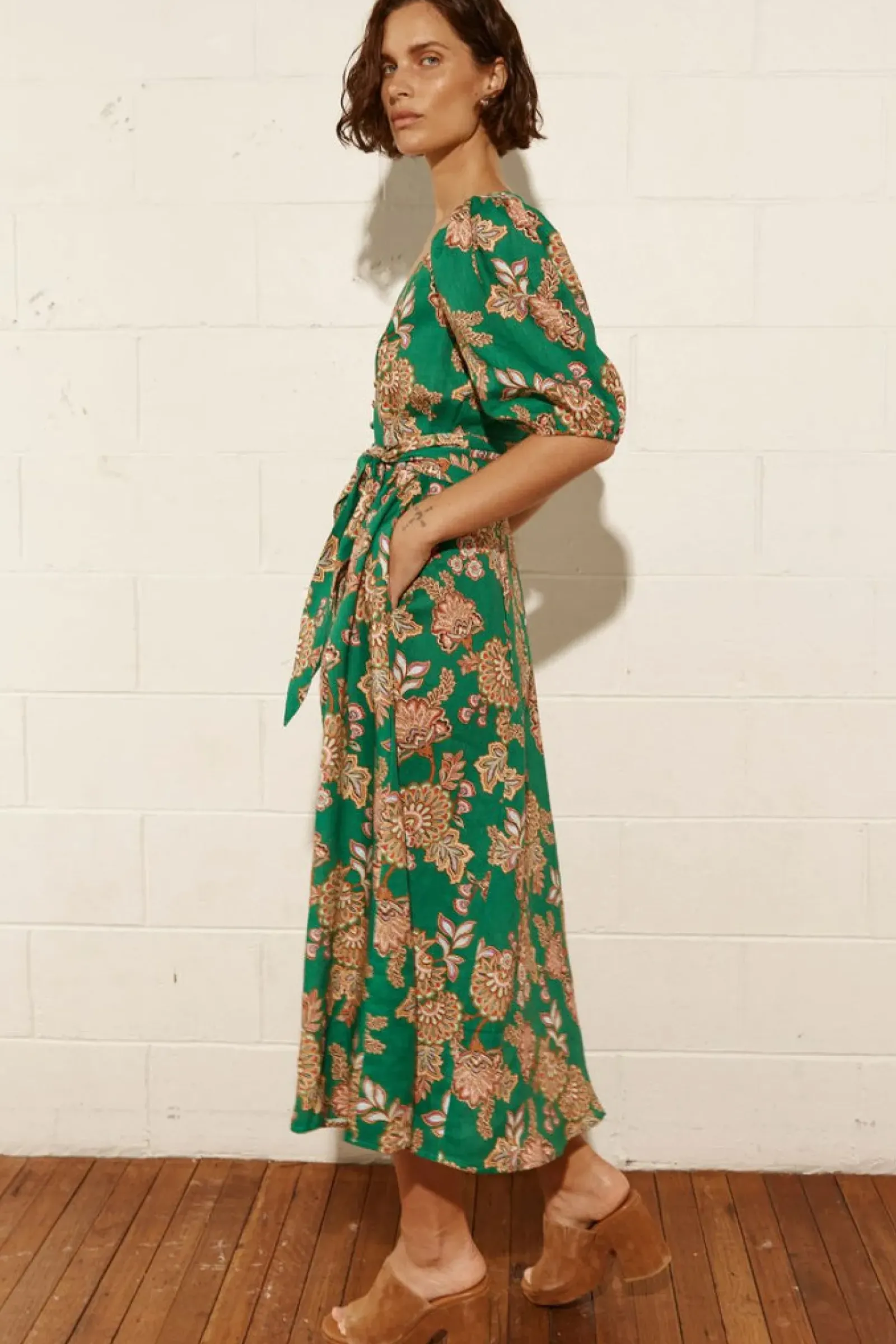 Zoe Kratzmann Ebb Dress - K'gari Palm Green Sale