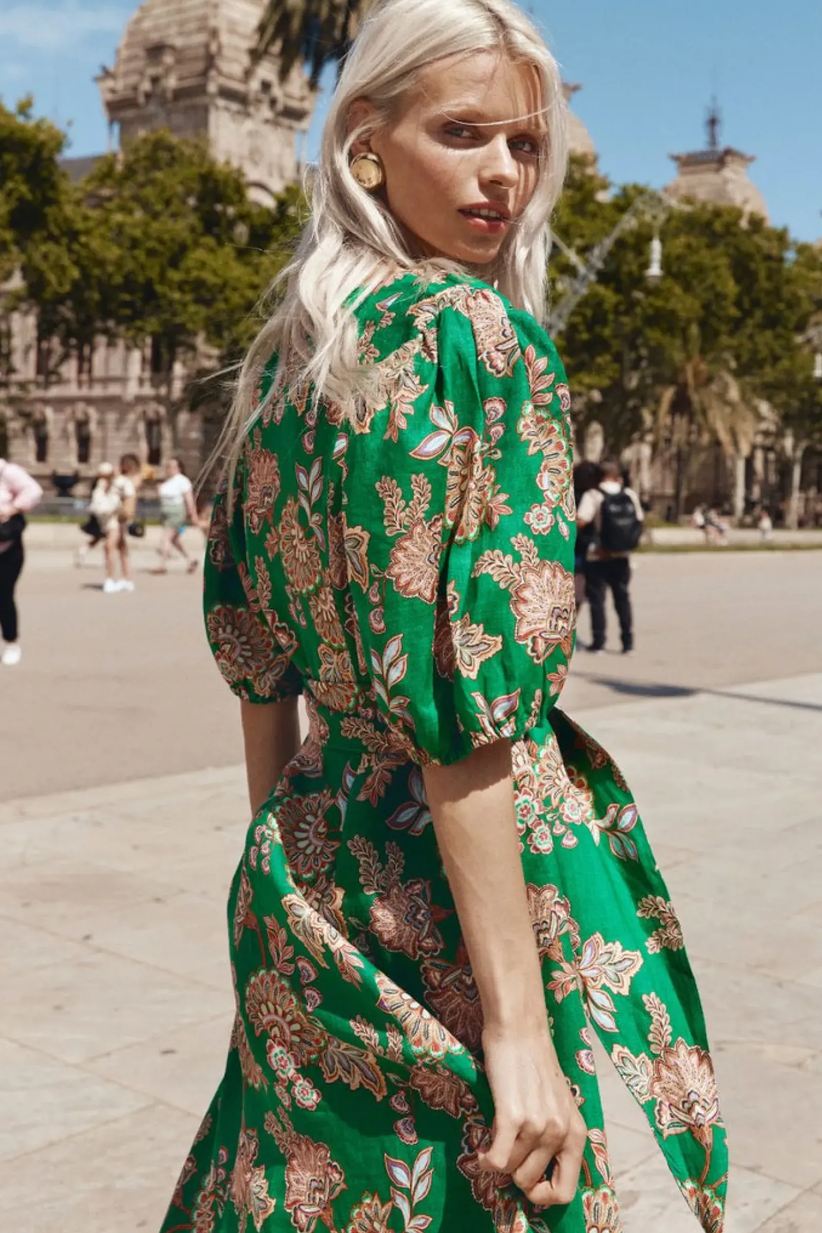 Zoe Kratzmann Ebb Dress - K'gari Palm Green Sale