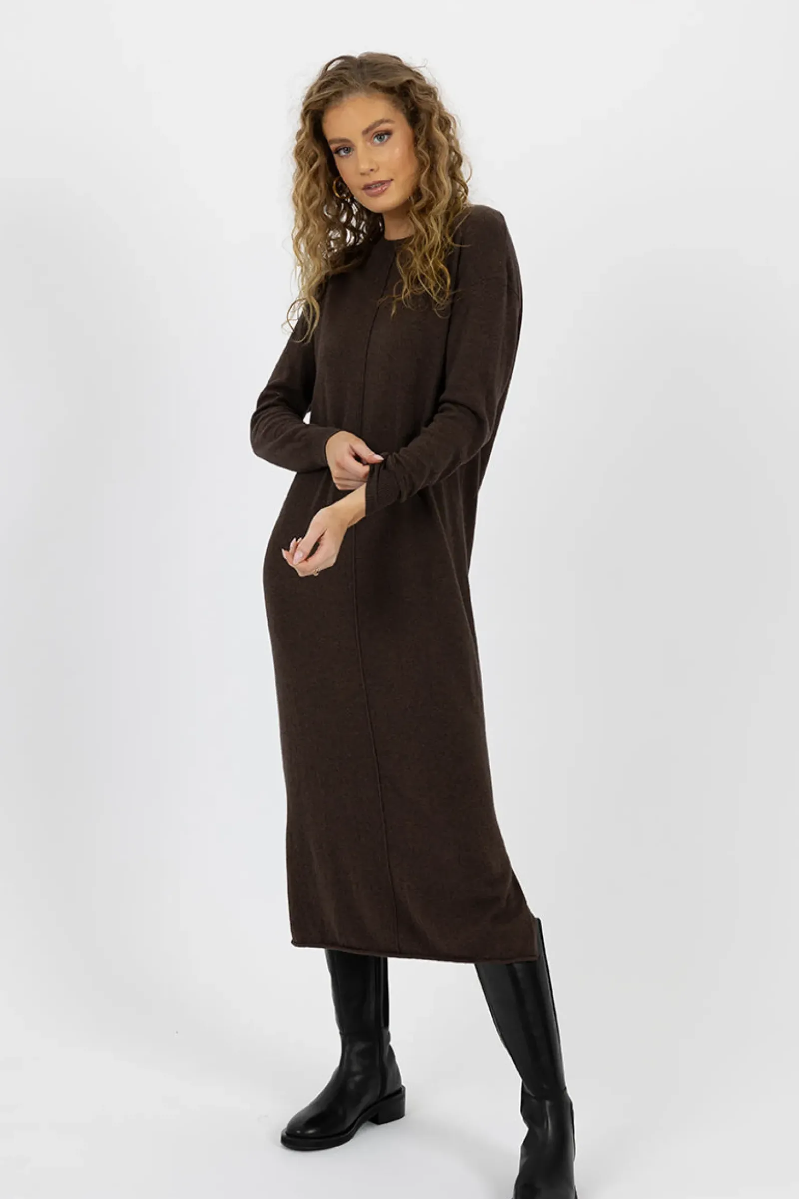 Humidity Elena Dress - Espresso New